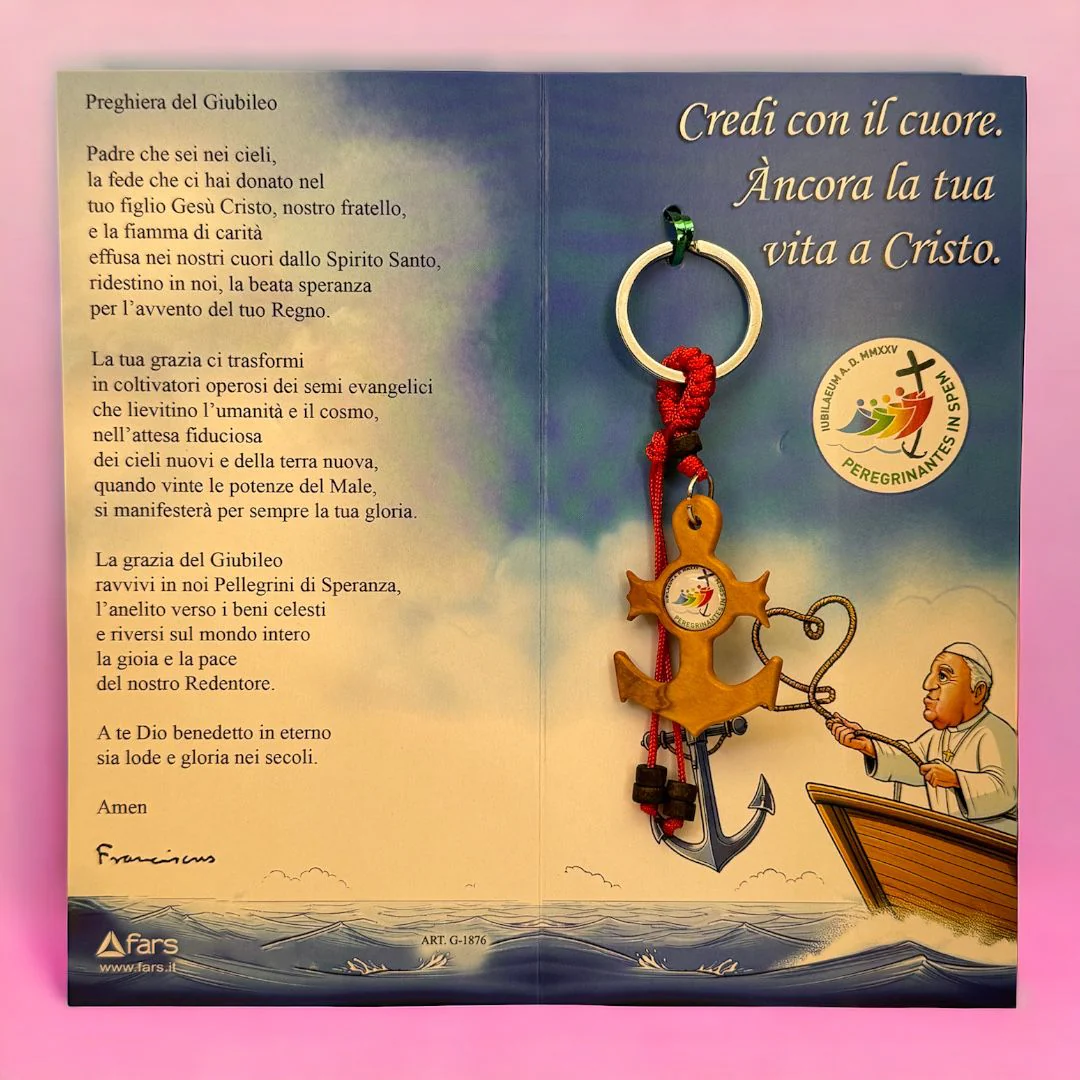 Portachiavi Ufficiale Giubileo 2025 con Preghiera del Giubileo Papa Francesco - immagine 8